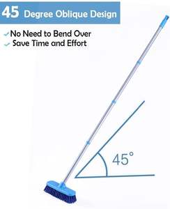 Telescopic Pet Hair Removal Eco-friendly <b>Rubber</b> <b>Broom</b> for Household Home Bedroom - Product Image 4