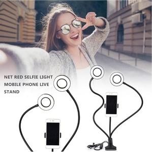 Soporte para Teléfono Celular con Clip, para Transmisión en Vivo, Video Chat, Brazos Giratorios de 360°, Lámpara de Escritorio, Anillo de Luz LED para Selfies - Product Image 5