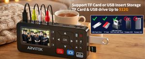 Convertisseur VHS vers numérique avec écran 3 pouces, machine de conversion vidéo vers DVD numérique avec télécommande, sortie HDMI en boucle - Product Image 4