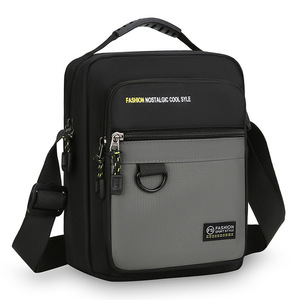 Men's Crossbody Bag Oxford Cloth Large Capacity Waterproof Color Blocking Chest Bag For Everyday Use - Product Image 5