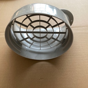 Adaptateur d'interface à <span class=keywords><strong>bouche</strong></span> plate pour conduit de climatisation domestique en plastique ABS de 2,0 mm d'épaisseur avec filet de protection - Product Image 3