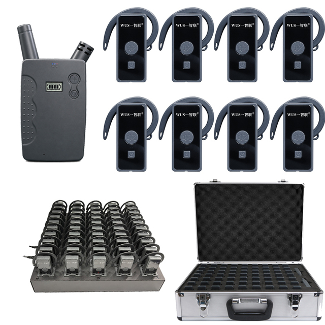 300meter Professional Digital Tour Guide System Wireless Mini Bus Audio Tour Guide System for Simultaneous Interpretation System