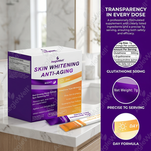 Suplemento de Belleza para el Día y la Noche AegleWell, Fórmula Dual con Glutatión, <span class=keywords><strong>Levadura</strong></span> y Ginseng Rojo, Polvo Oral de Embrión de Oveja, Antioxidante - Product Image 2