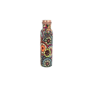 Lowest Prices 950ml Copper Water <b>Bottle</b> with Enamel Print Eco-Friendly for Ayurvedic Daily Copper Water <b>Bottle</b> - Product Image 6
