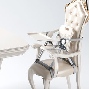 كراسي طعام عالية حديثة من بلاي كيدز، كرسي تغذية + كرسي أطفال + مكتب، كراسي عالية محمولة وعصرية - Product Image 5