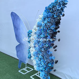 ดอกไม้ประดิษฐ์ขายดีปี 2025 สำหรับตกแต่งวันเกิด ซุ้มดอกไม้รูปผีเสื้อสำหรับตกแต่งฉากหลังร้านค้า - Product Image 6