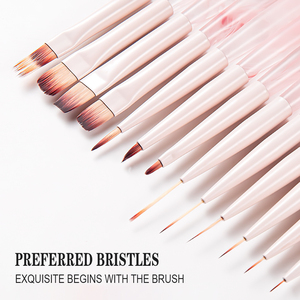 Ensemble de pinceaux japonais pour nail art, avec tige de brouillard et poudre acrylique, stylo de balayage, stylo de photothérapie, 1 pièce, doublure en nylon, outils d'art des ongles - Product Image 4