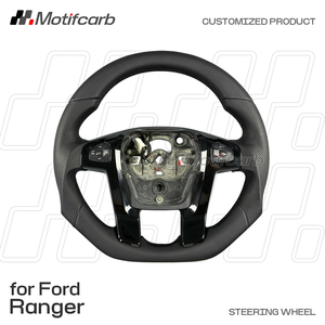 Volant de direction en cuir Napa de haute qualité personnalisé pour Ford Ranger Raptor 2012 2013 2014 2015, accessoires intérieurs de voiture, amélioration de l'intérieur - Product Image 2