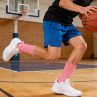 Chaussettes de Sport Homme Personnalisées Haute Qualité avec Logo, Compression, Antidérapantes, Respirantes, Anti-humidité pour Vente en Gros de Chaussettes
