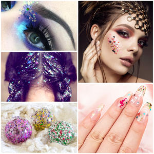 Popular 3D Mixed Jewelry Nail Art con Flash Lentejuelas Laser Flash Powder Drops Glue Hemp Filler-Material <span class=keywords><strong>de</strong></span> metal - Product Image 3