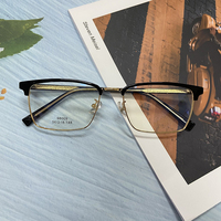 Lunettes unisexes populaires bon marché à la mode métal classique meilleur prix bas rétro lunettes montures optiques
