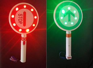 Segnale Luminoso LED Portatile Stop and Go, Luce Stroboscopica di Avvertimento per Controllo del Traffico - Product Image 3