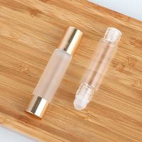 Grosir botol Roll on parfum kaca Amber 10ml kosong kepala ganda