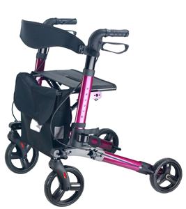 Deambulatore Medico Pieghevole Regolabile in Altezza con Borsa per la Spesa - Ausilio per la Mobilità Elegante e Funzionale - Product Image 1