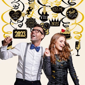 Pivots suspendus pour le nouvel an <span class=keywords><strong>2023</strong></span>, accessoires de photographie sur le thème de la fête du nouvel an - Product Image 2