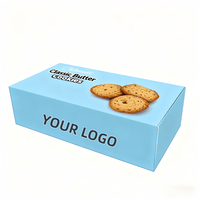 Logo personnalisé en gros matériau de qualité alimentaire beignet gaufre pâtisserie biscuit dessert boulangerie gâteau boîte d'emballage en papier