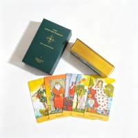 Impression personnalisée par le fabricant, estampage à chaud argenté, bord doré, cartes Oracle de qualité supérieure, impression avec vernis mat, jeu de divination