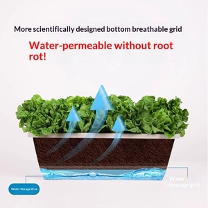 Outil <span class=keywords><strong>de</strong></span> culture <span class=keywords><strong>de</strong></span> légumes pour balcon domestique, <span class=keywords><strong>pot</strong></span> <span class=keywords><strong>rectangulaire</strong></span> pour fleurs, <span class=keywords><strong>pot</strong></span> <span class=keywords><strong>de</strong></span> 1 gallon pour plantes succulentes, <span class=keywords><strong>pot</strong></span> <span class=keywords><strong>de</strong></span> plantation respirant <span class=keywords><strong>de</strong></span> style nordique - Product Image 3