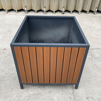 Boîtes à fleurs personnalisées, grandes boîtes à fleurs en bois anti-corrosion pour l'extérieur, pot de fleurs, boîte à fleurs en bois carbonisé