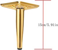 Pieds de remplacement pour meubles, pieds de canapé en métal DIY, pour meuble TV, canapé-lit, chaise