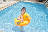Bouée gonflable Wilda WX024 Petit Canard Jaune en PVC Épaissi Écologique pour Siège Enfant