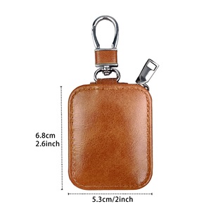 วินเทจ ออยล์ แวกซ์ กันน้ำสำหรับเคส TPU แบบมืออาชีพพร้อมกระเป๋าซิป หนัง PU กันรอยขีดข่วนและพวงกุญแจ - Product Image 2