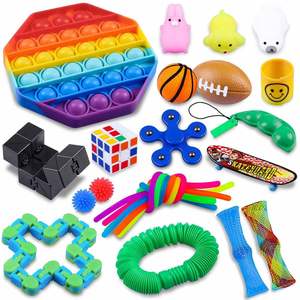 JYTZ065 Kit de Juguetes Sensoriales Antiestrés, 25 Piezas con Pelotas, Frutas, Juguetes Sencillos para Niños y Adultos - Product Image 2