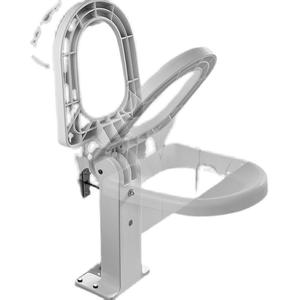 Soporte plegable para asiento de inodoro montado en la pared, para personas mayores y mujeres embarazadas, tamaño estándar, material plástico, uso doméstico - Product Image 4