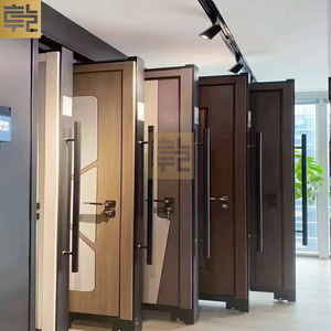 <span class=keywords><strong>Support</strong></span> de présentoir de porte coulissante en métal et en bois de haute qualité, multifonctionnel et élégant, pour vitrine, magasin, exposition - Product Image 1
