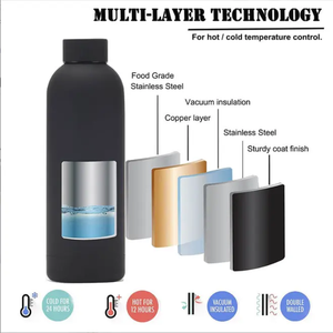 Mazoho 진공 절연 누출 방지 음료 스포츠 물병 사용자 정의 500ML 스테인레스 스틸 물병 - Product Image 4