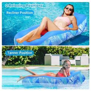 <b>Inflatable</b> Chaise Lounge air <b>Sofa</b> with Shade Tent, Foldable <b>Inflatable</b> Beach Bed for Traveling Beach Park Picnic - Product Image 5