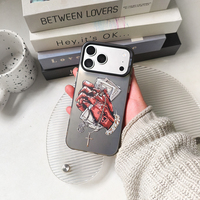 Coque de protection PC plaquée en dollars américains, édition de luxe haut de gamme, compatible avec iPhone 17 Pro Max, 16 Pro, 14 Pro, 13