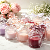 Meilleures ventes de bougies parfumées pour la maison, aromathérapie naturelle, sans fumée, combustion propre, parfum longue durée, bougies parfumées dans un couvercle en verre décoratif