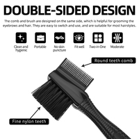 Brosse de bord séparation queue de rat sourcil maquillage peigne Double tête teinte face contrôle brosse