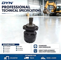 Moteur hydraulique gerotor DYN 9T5976 105-3196 pour niveleuse Caterpillar 130G 120K, pièces détachées