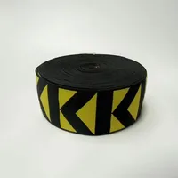 Bande élastique personnalisée en nylon jacquard à motif rayé avec logo tissé pour la taille des sous-vêtements