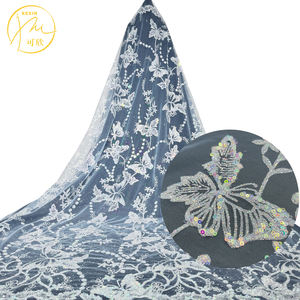 Lujosa tela <span class=keywords><strong>de</strong></span> encaje para vestidos <span class=keywords><strong>de</strong></span> novia <span class=keywords><strong>de</strong></span> lentejuelas <span class=keywords><strong>de</strong></span> estilo europeo Factory <span class=keywords><strong>Outlet</strong></span> - Product Image 2