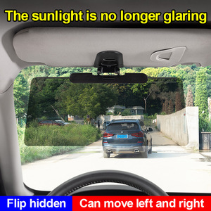 Pare-soleil de voiture rétractable anti-éblouissement avec miroir, en ABS durable, pour conducteur, protection UV quotidienne, style minimaliste - Product Image 2