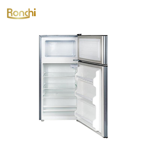 Refrigerador de doble puerta con congelador superior de 120L de China, refrigeradores al por mayor para el hogar, 220V con manija empotrada RONCHI - Product Image 2