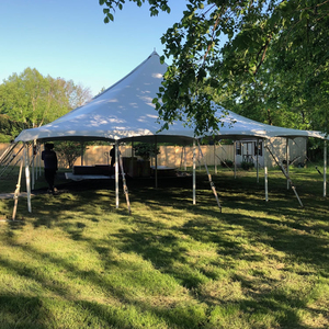 Tente de réception élégante blanche pour événements 30x40 10x30, capacité 100-250 personnes, idéale pour salles de réception et mariages, résistante - Product Image 4