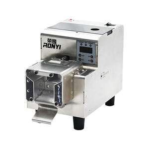 RONGYI 새로운 스테인레스 스틸 블랙 직사각형 핸드 푸시 포인트 나사 공급 기계 L82 * W122.4 * H149.4 속도 조절 가능 - Product Image 1