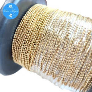 18K mạ vàng thời trang thép không gỉ Vòng cổ làm bóng chuỗi trong <span class=keywords><strong>Spool</strong></span> - Product Image 5