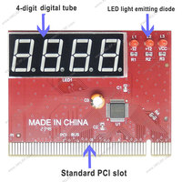 PCI Motherboard USB-Test karte 4-Bit-Computer-Fehlerdiagnosekarte für Laptops