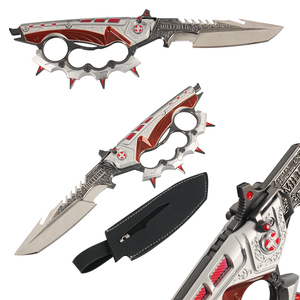 Nouveauté Ornements en métal 25cm Delta Force HawkOps Nouvelle saison Creed Jouet Modè<span class=keywords><strong>le</strong></span> de couteau en métal avec étui en cuir - Product Image 1