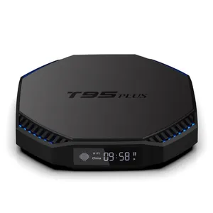 Mô hình mới t95plus tvplayer TVBOX độ nét cao <span class=keywords><strong>Android</strong></span> 11 8K Độ phân giải dual-band cho <span class=keywords><strong>Bluetooth</strong></span> 4K hỗ trợ Quad thương mại nước ngoài - Product Image 1