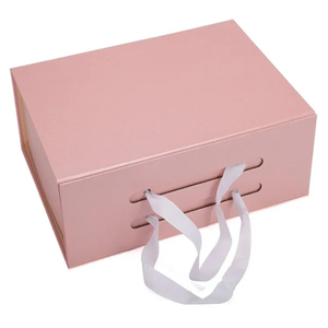 Deep Rigid A4 Presentation <strong>Memory</strong> Folding <strong>Box</strong> Black <strong>Wedding</strong> Gift <strong>Box</strong> with Ribbon Glossy &amp; Matt Lamination Embossing - Product Image 3