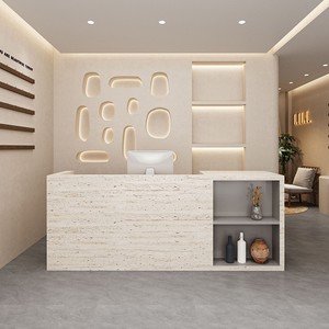 Mostrador de Caja para Supermercado, Marca Simple Anti-cave Stone Tide, con 3 Compartimentos, 100x60cm - Product Image 4