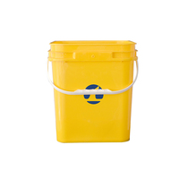 Seau à glace de fête de grande taille de 20L, carré, couleurs personnalisables, seau en plastique tout usage polyvalent de 5 gallons