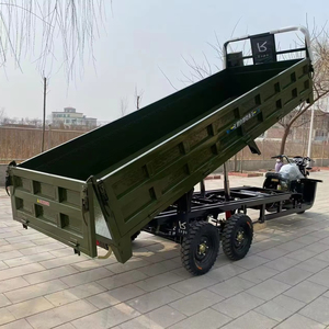 Triciclo Volquete Hidráulico de 350CC con Enfriamiento por Agua, 5 Ruedas, Doble Eje, Caja de Carga de 1.5x3.0m, Autovolcable, para Obras de Construcción y Minería - Product Image 1