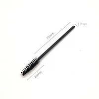 50 pièces/ensemble Six couleurs baguettes de Mascara jetables Mini cils brosses Mascara applicateur Micro Spoolie brosses pour cils